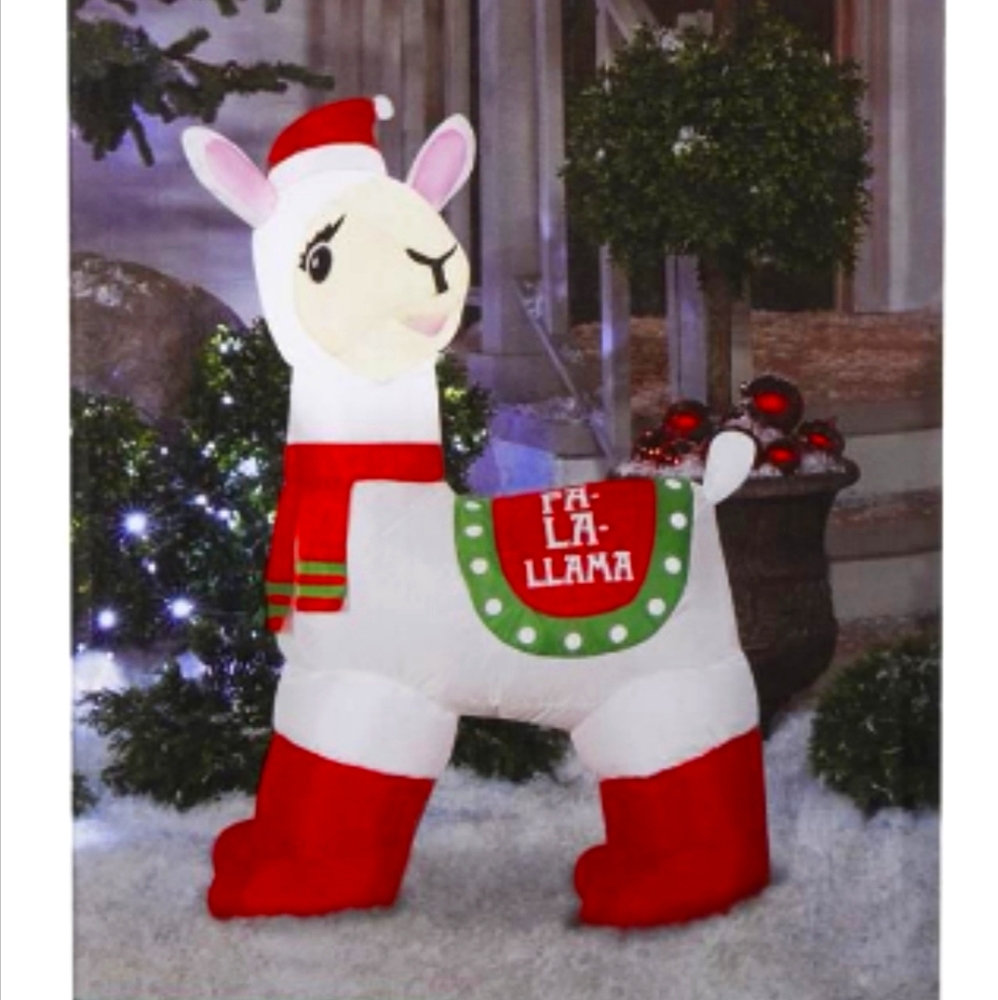Inflatable Christmas Llama